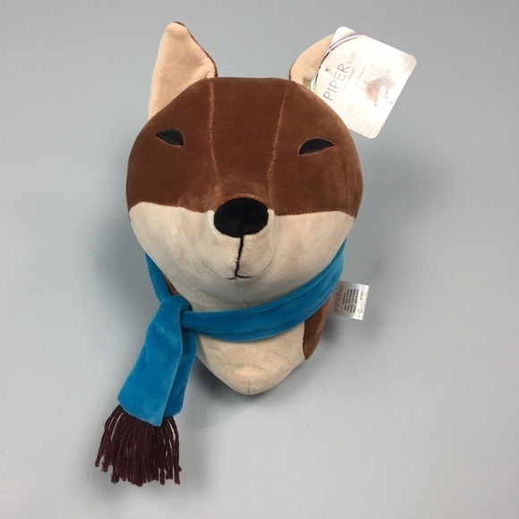 piper Kids Plush Brown Fox Wall Decor Decoration - Picture 2 of 14